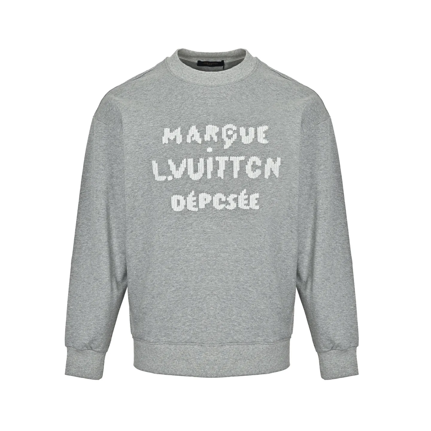 Louis Vuitton/Louis Vuitton woven letter embroidered crew neck sweatshirt